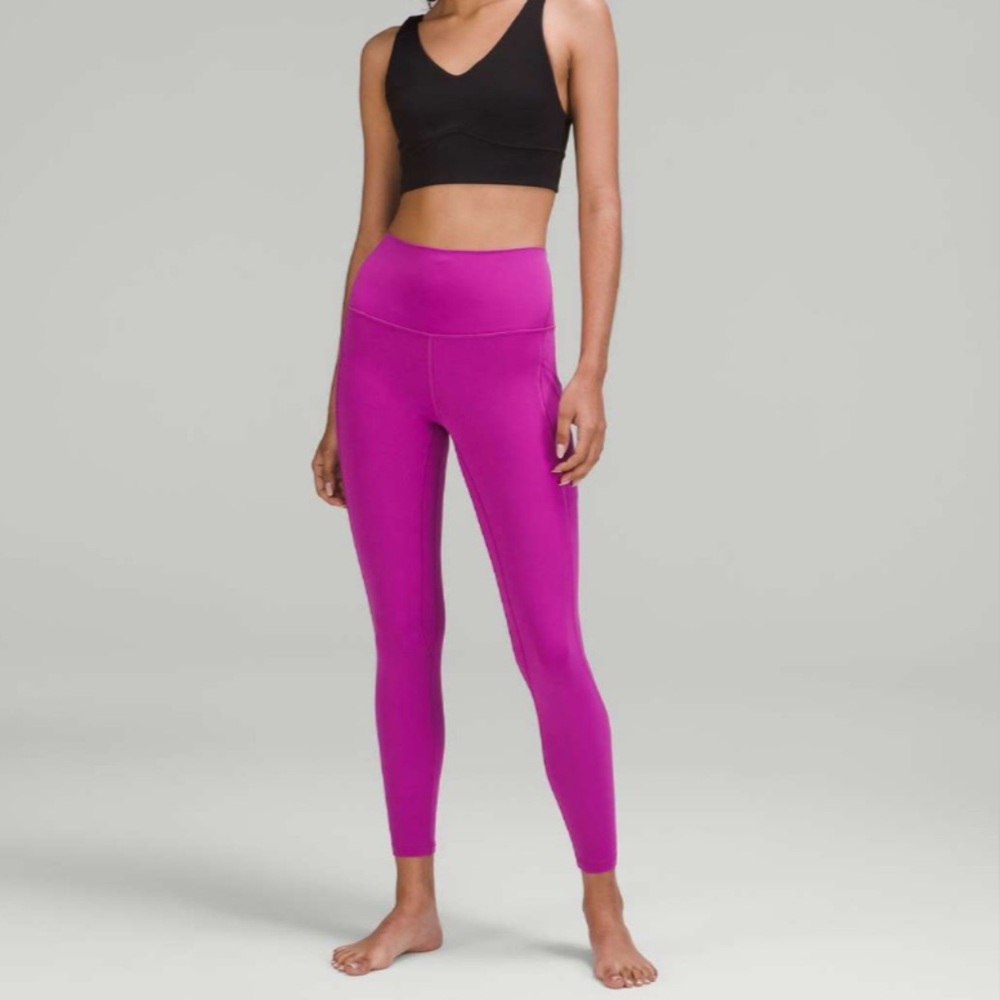 lululemon pocket leggings | 6 orchid/vivid plum